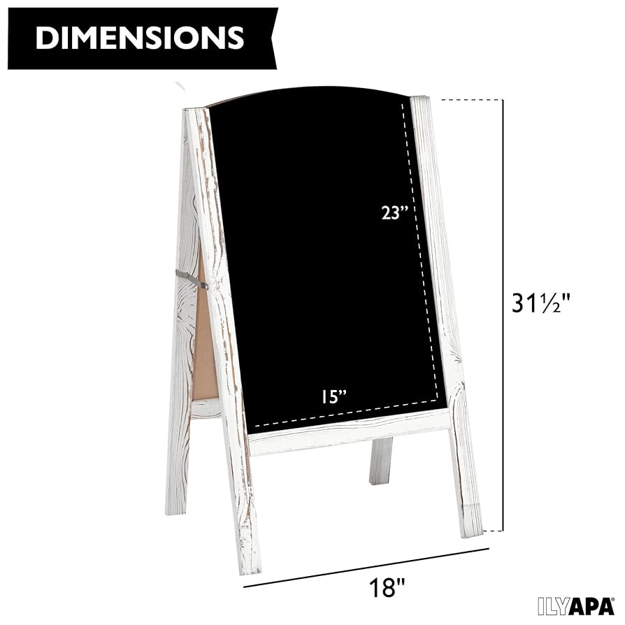 Amazon.com : Ilyapa A-Frame Chalkboard Sidewalk Sign